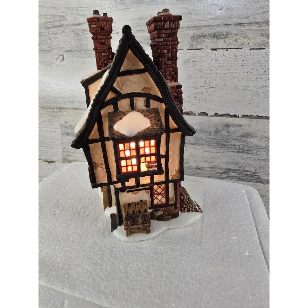 Department 56 Dickens Village Antiquarian Bookseller Lighted Building 56.58508